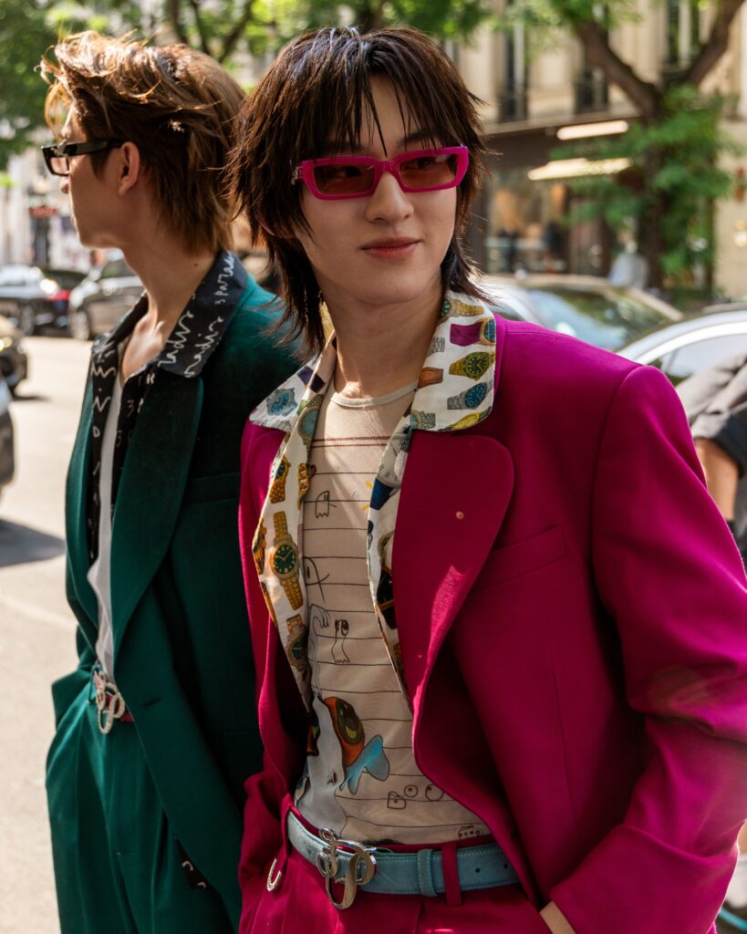 Guest at the 3.PARADIS show during Fashion Week in Paris 2026.