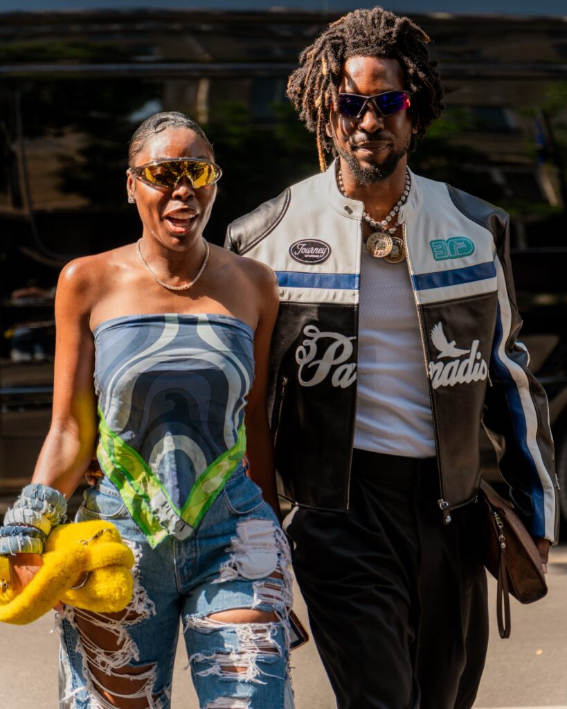 Guest at the 3.PARADIS show during Fashion Week in Paris 2026.