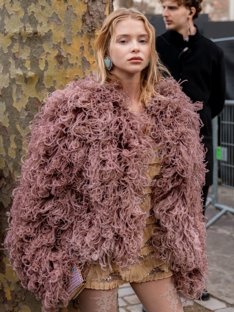 Alla Bruletova at the Valentino show during Haute Couture in Paris 2026.