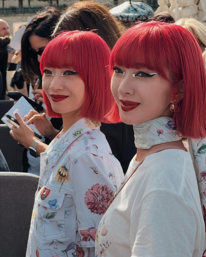 AMI, AYA at the Dior show during Paris Fashion Week 2023.