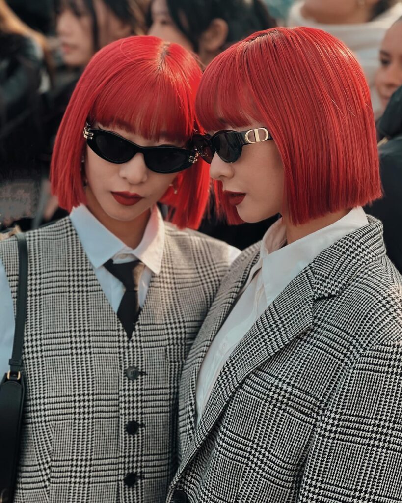 AMI, AYA at the Dior show during Paris Fashion Week 2024.
