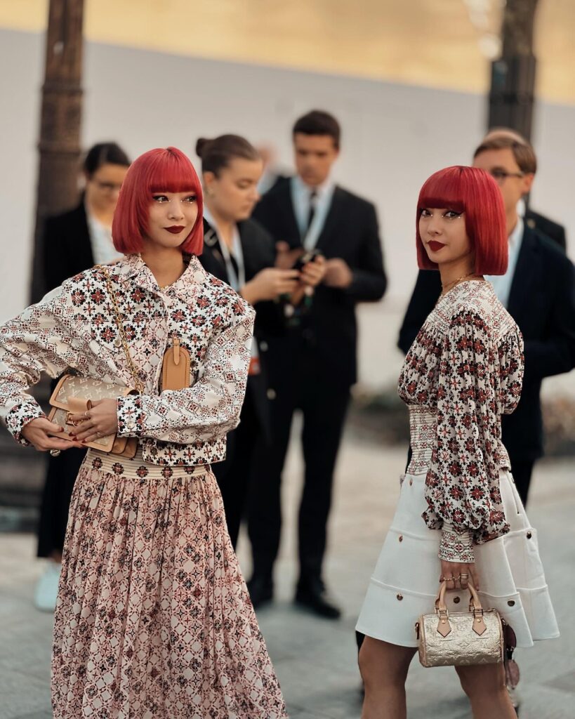 AMI, AYA at the Louis Vuitton show during Paris Fashion Week 2023.