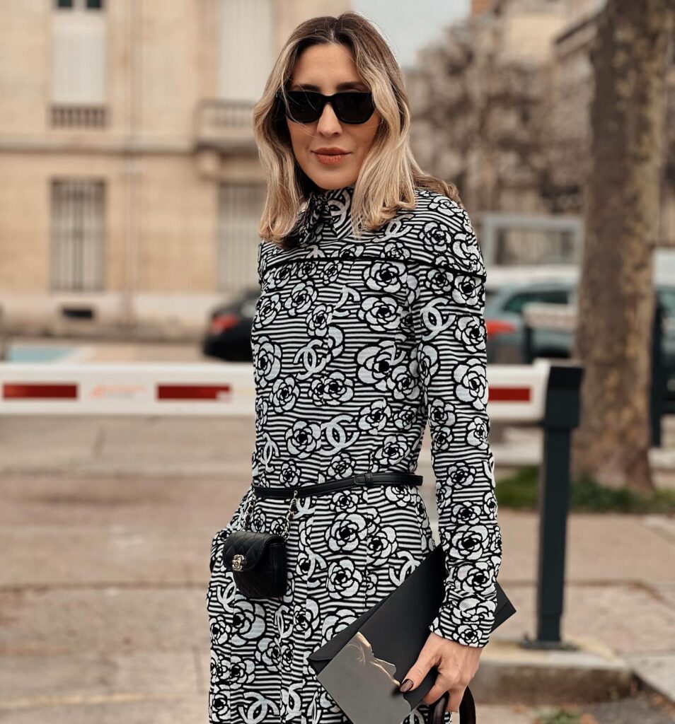 Angela Fink at the CHANEL show during Paris Fashion Week 2024.
