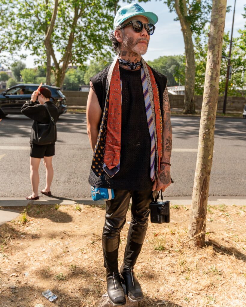 Atsühito Tany Tani at the Rick Owens show during Fashion Week in Paris 2026.