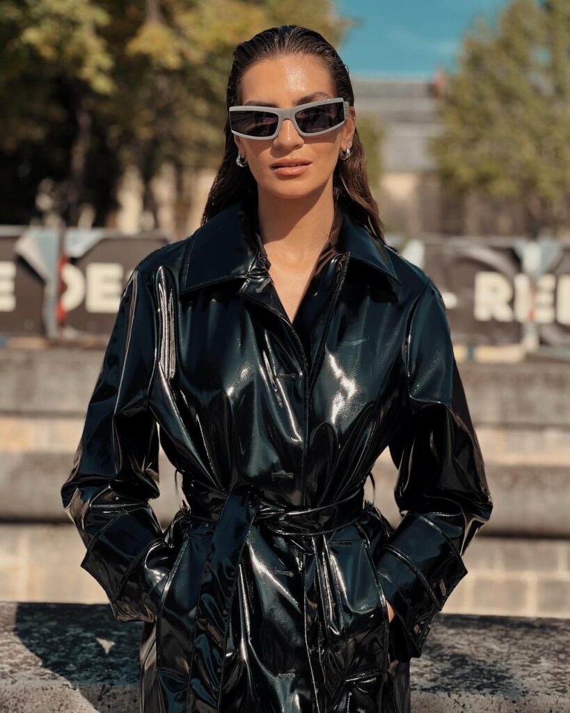 Guest at the Balenciaga show during Paris Fashion Week 2023.