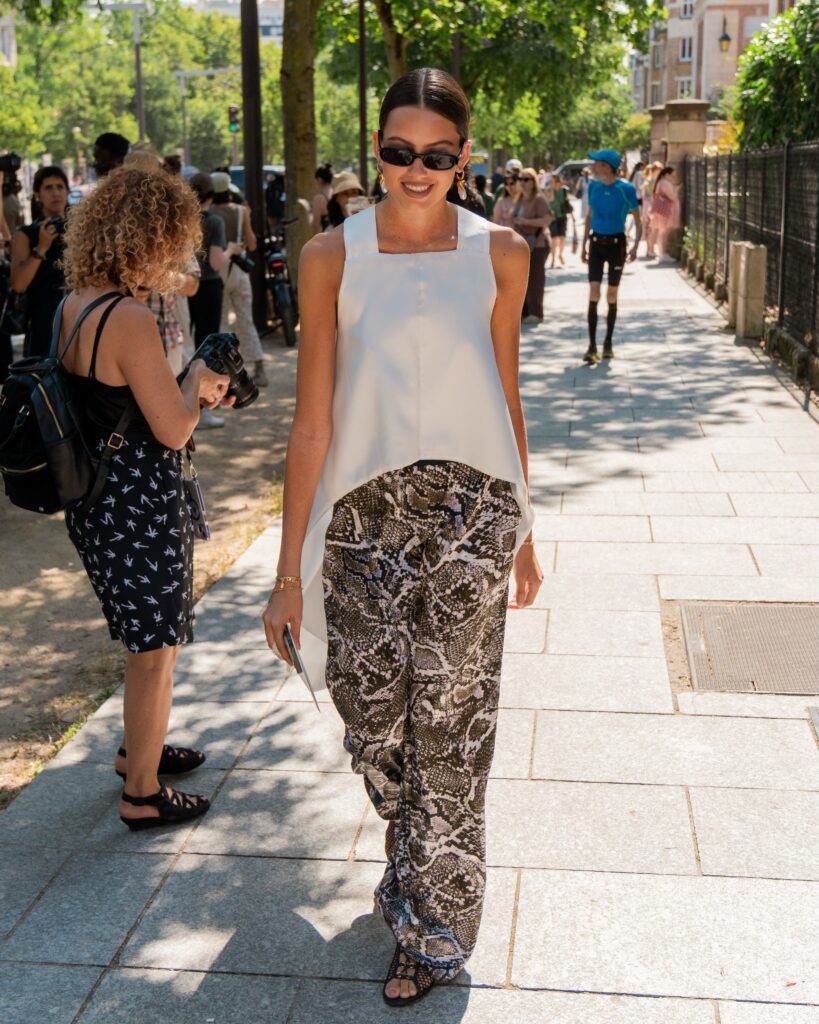 Guest at the Balenciaga show during Haute Couture in Paris 2026.
