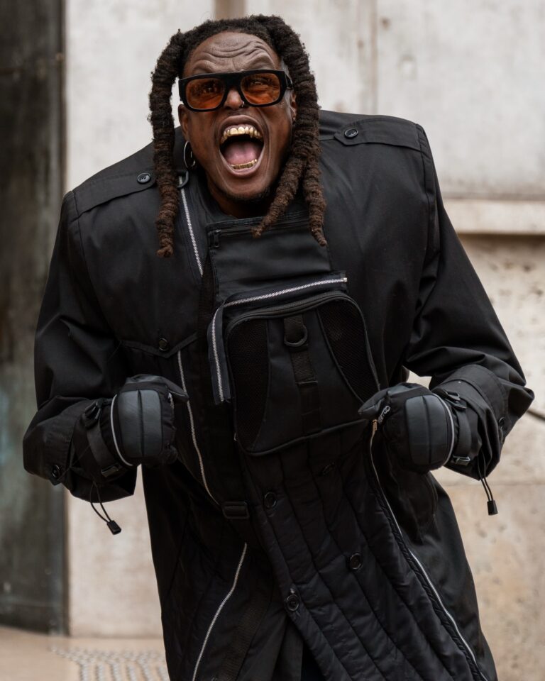 Billyracxx at the Rick Owens show during Fashion Week in Paris 2026.