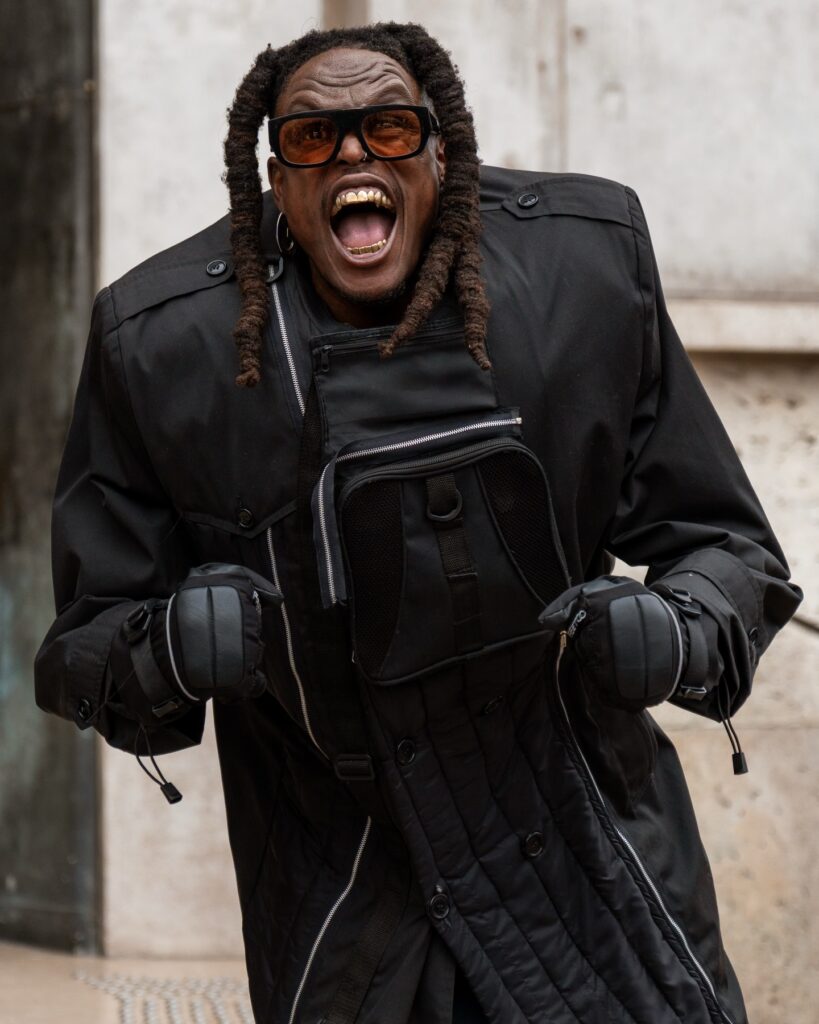Billyracxx at the Rick Owens show during Fashion Week in Paris 2026.