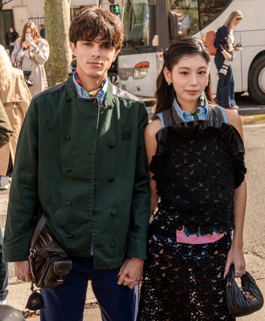 Brent Rivera, Monako at the Miu Miu show during Fashion Week in Paris 2026.