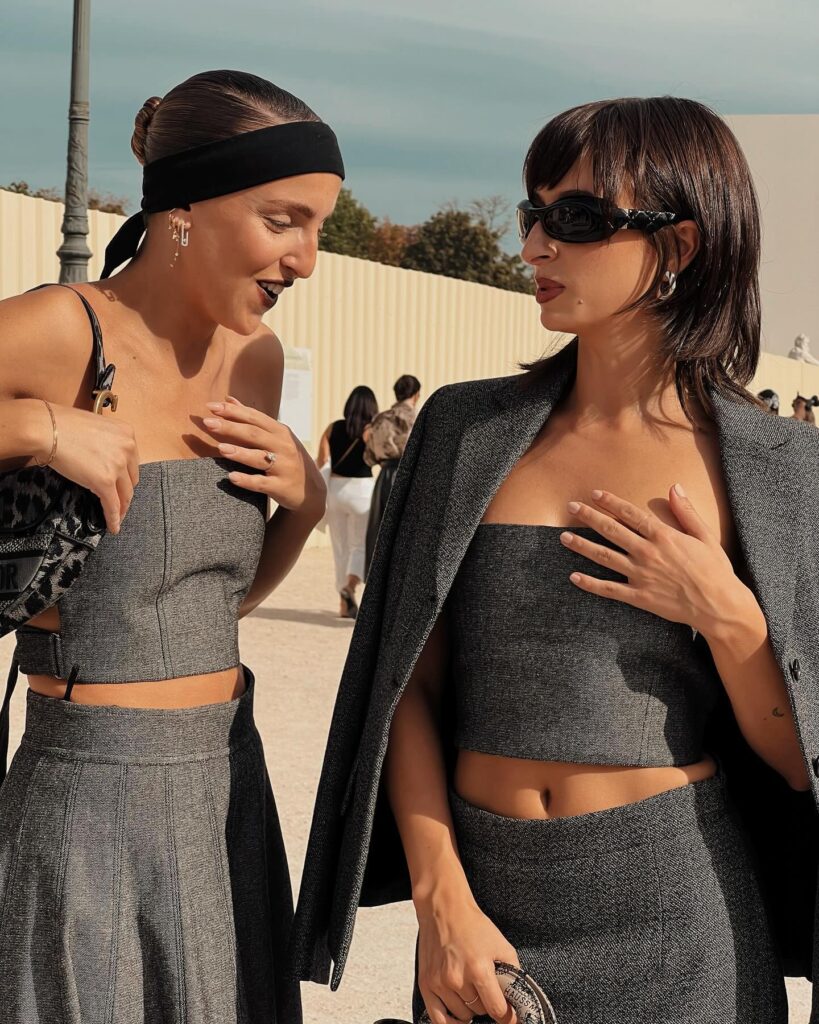 Carla Ginola, IZZI at the Dior show during Paris Fashion Week 2023.