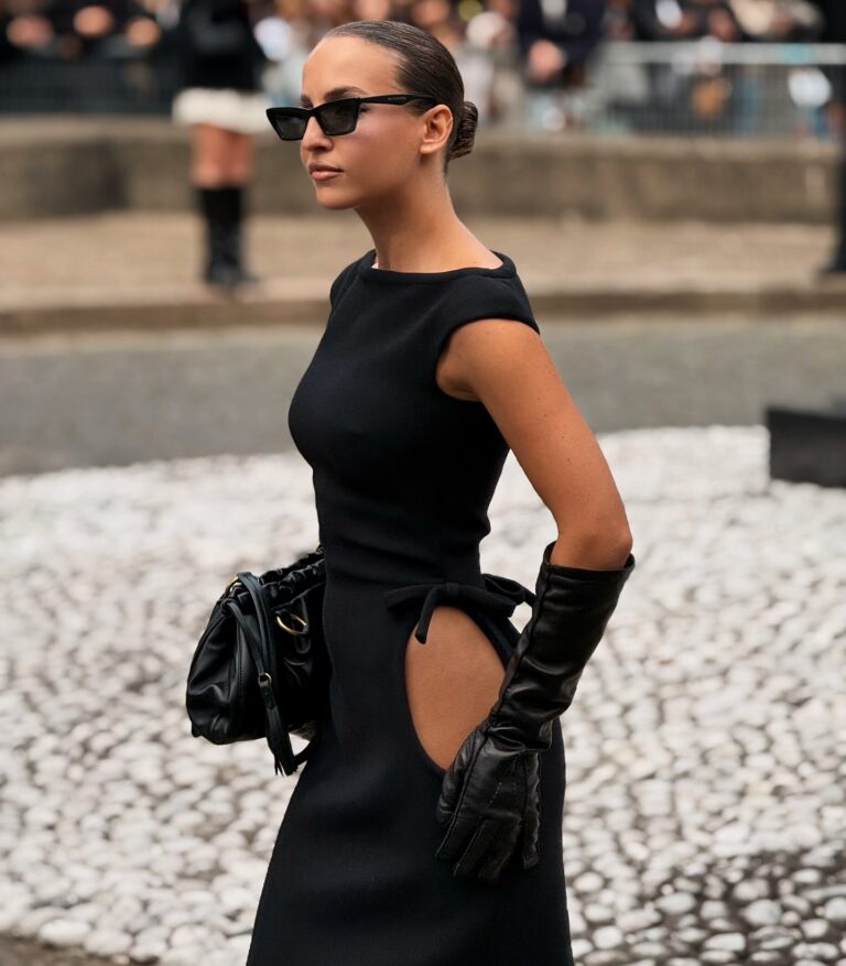 Carla Ginola at the Miu Miu show during Paris Fashion Week 2024.