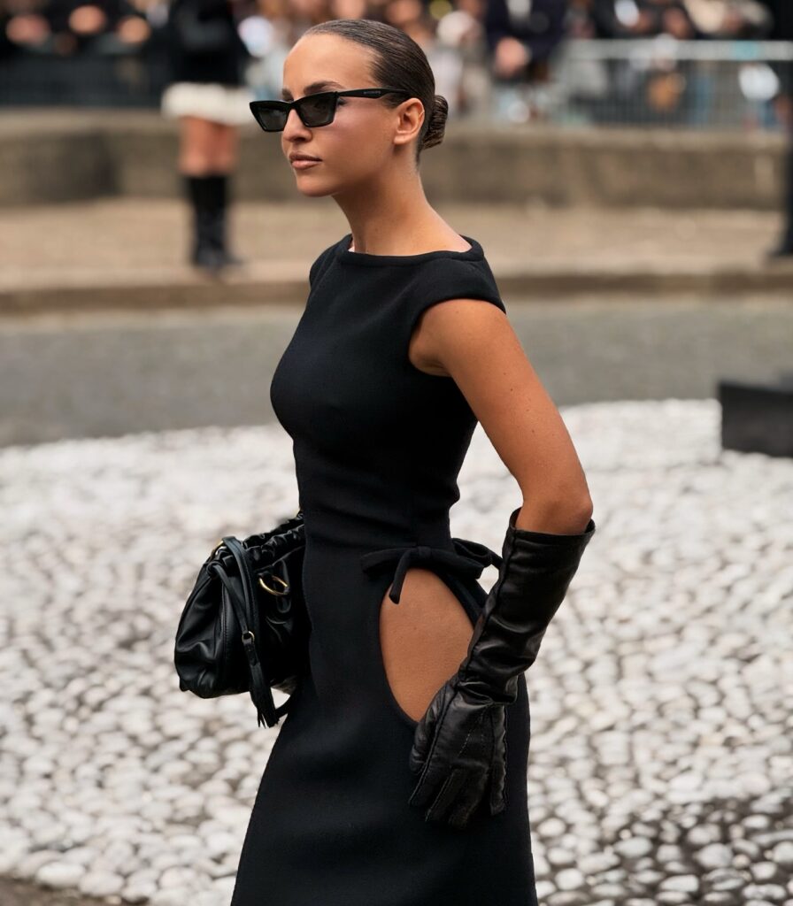 Carla Ginola at the Miu Miu show during Paris Fashion Week 2024.