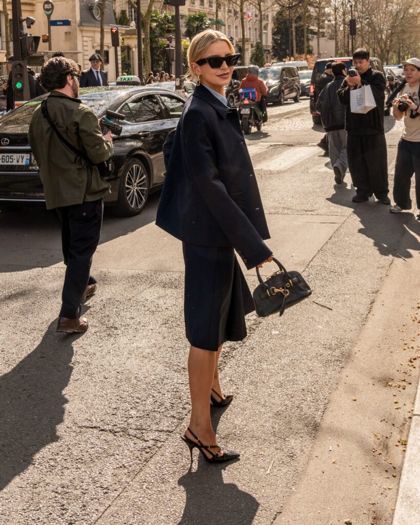 Caroline Daur at the Miu Miu show during Fashion Week in Paris 2026.