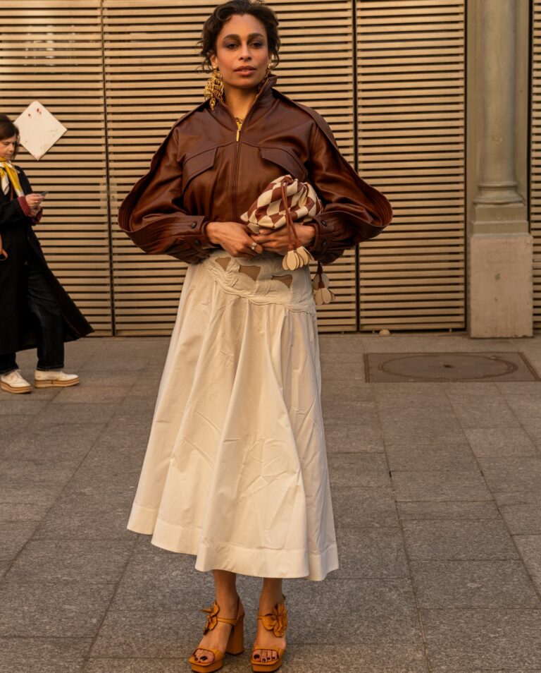 Celeste at the ZIMMERMANN show during Fashion Week in Paris 2026.