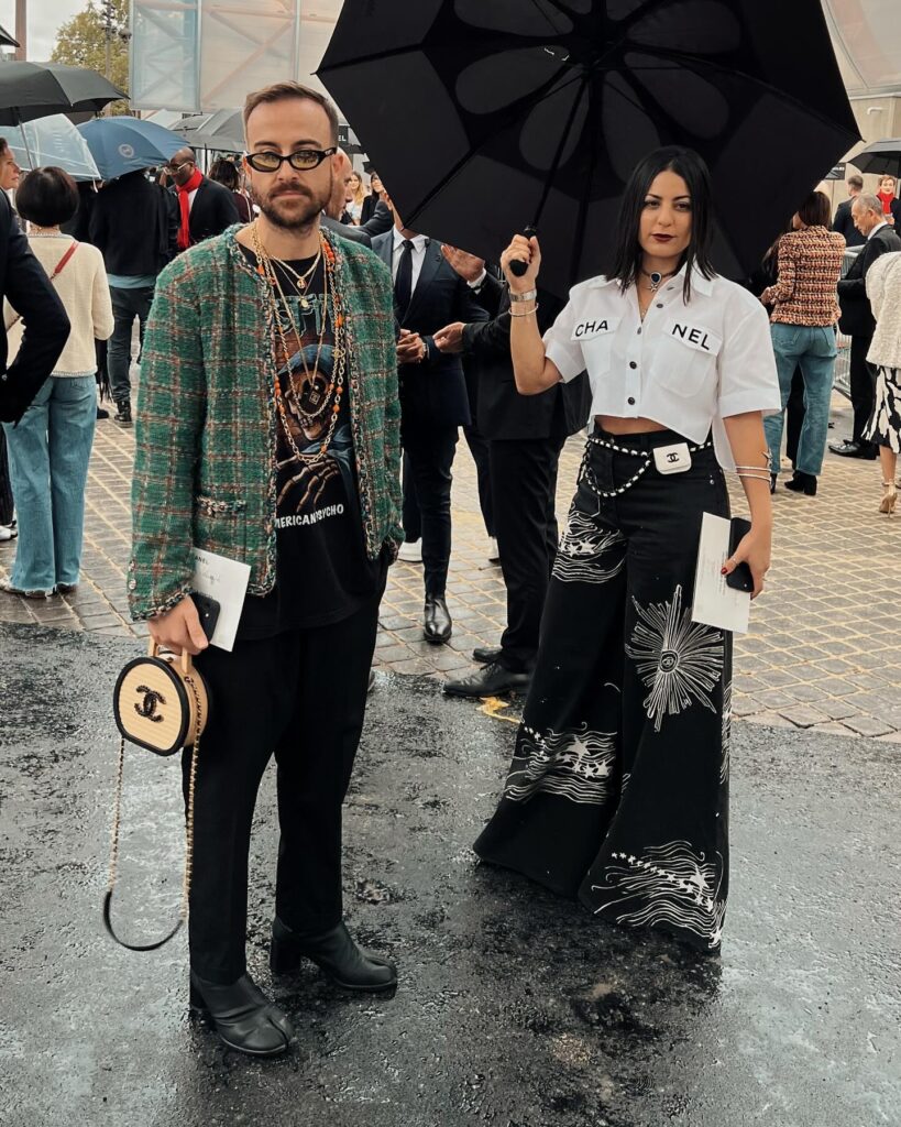 Guest at the CHANEL show during Paris Fashion Week 2023.