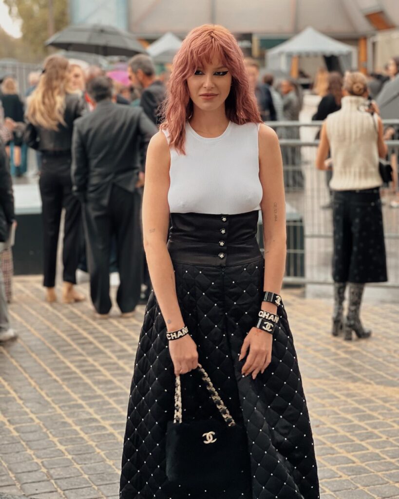 Guest at the CHANEL show during Paris Fashion Week 2023.