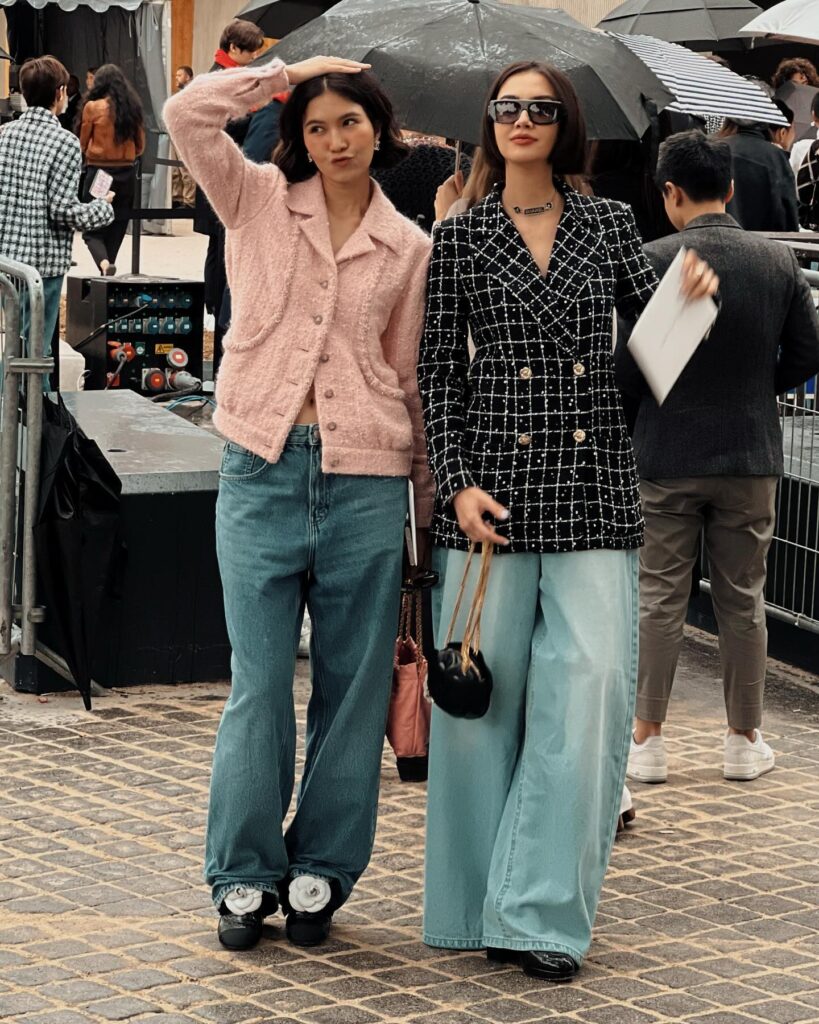 Guest at the CHANEL show during Paris Fashion Week 2023.