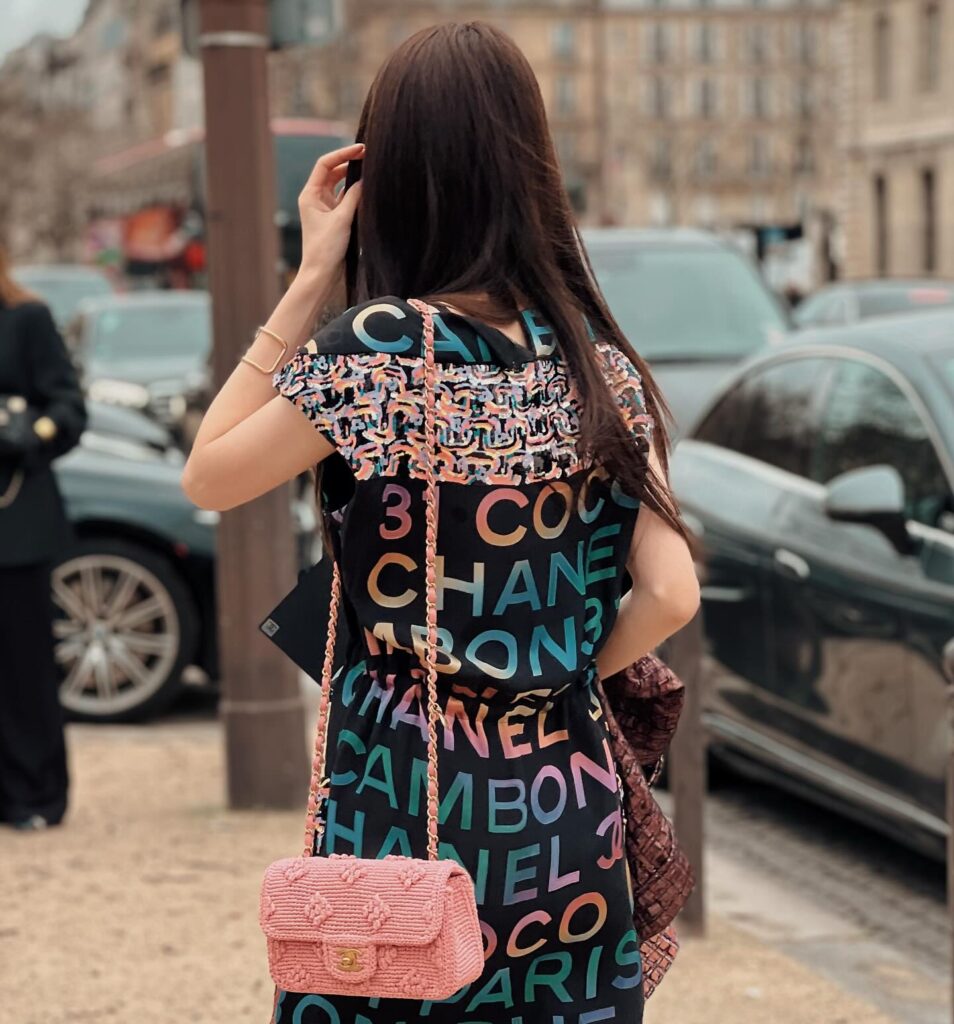 Guest at the CHANEL show during Paris Fashion Week 2024.