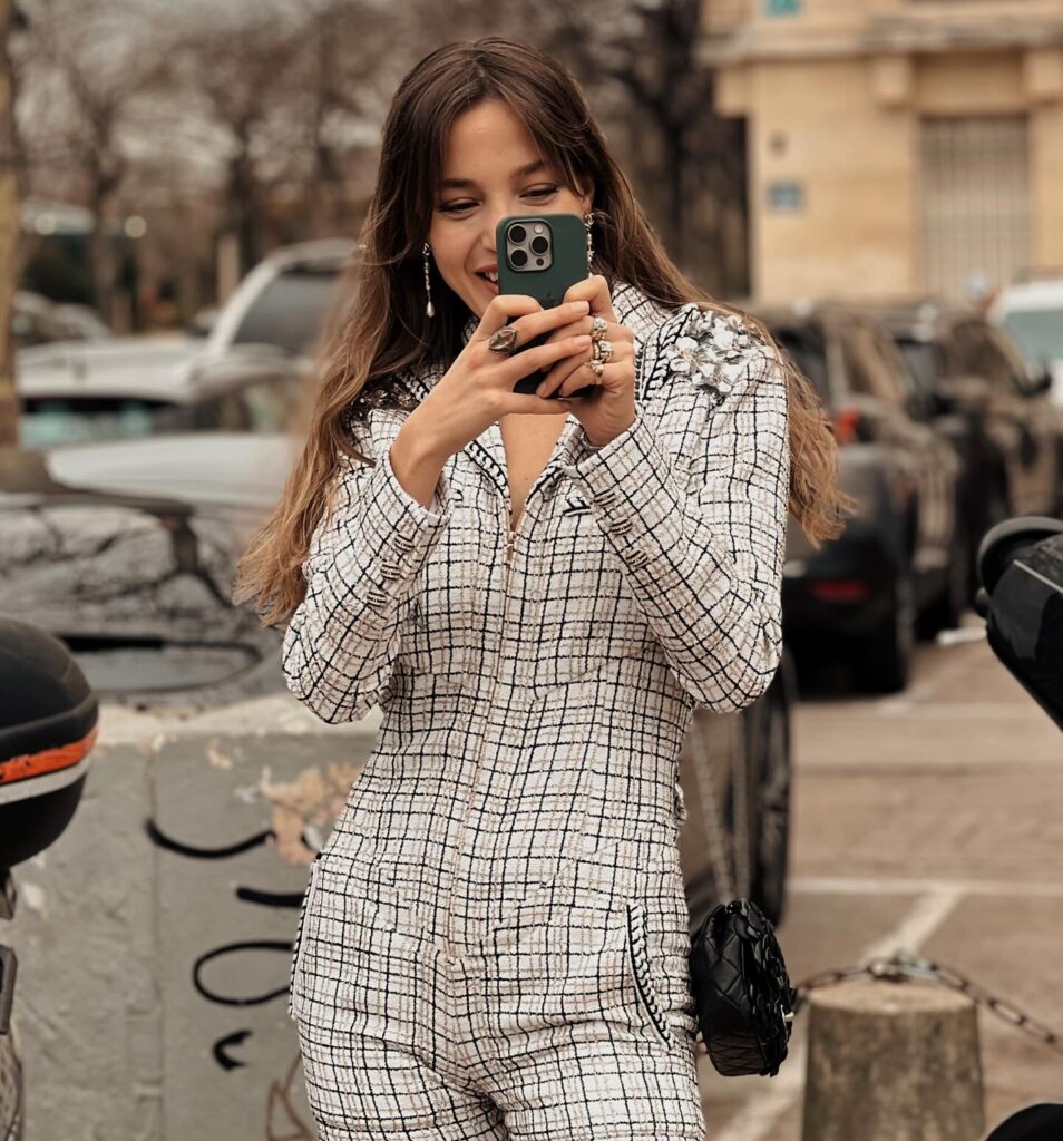 Guest at the CHANEL show during Paris Fashion Week 2024.