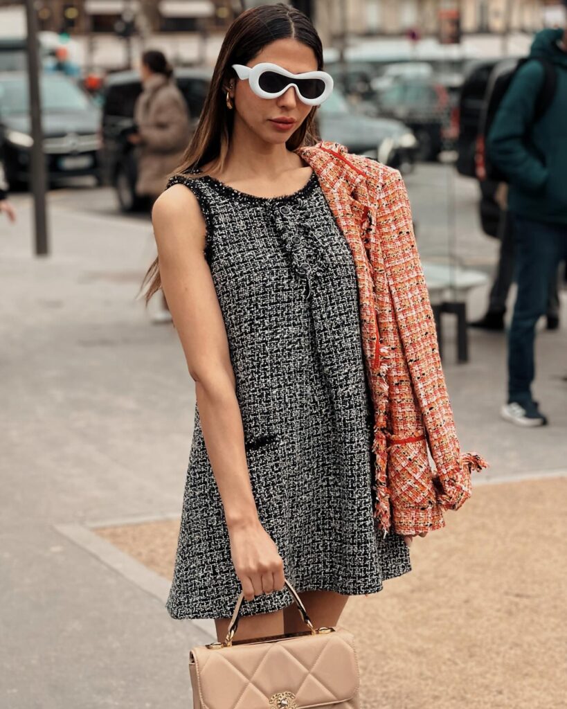 Guest at the CHANEL show during Paris Fashion Week 2024.