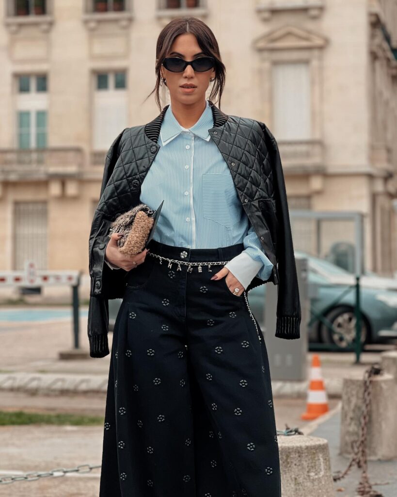 Guest at the CHANEL show during Paris Fashion Week 2024.