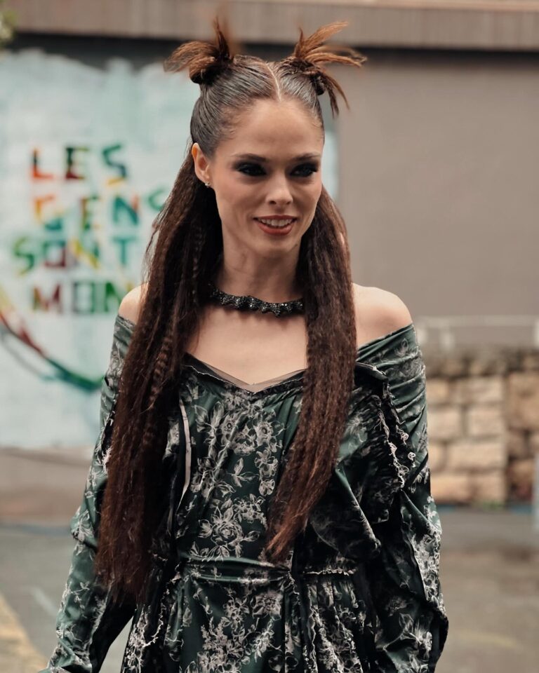 Coco Rocha at the Vivienne Westwood show during Paris Fashion Week 2024.