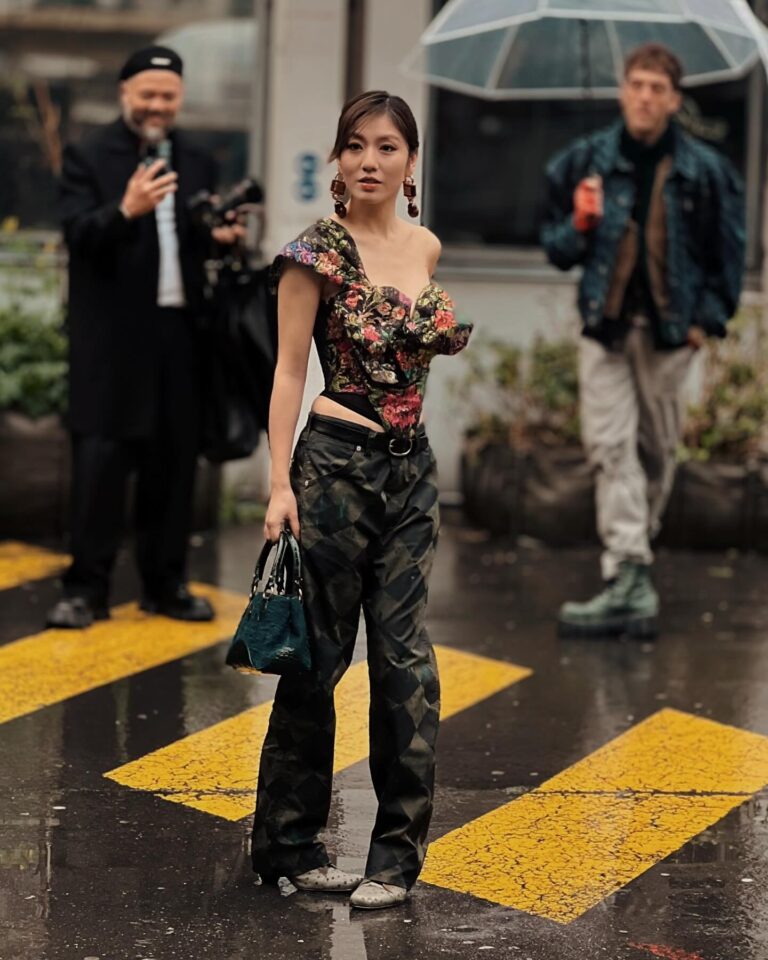 Cristine Sun at the Vivienne Westwood show during Paris Fashion Week 2024.