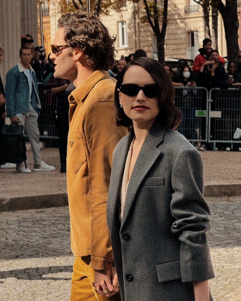 Daisy Ridley at the Miu Miu show during Paris Fashion Week 2024.