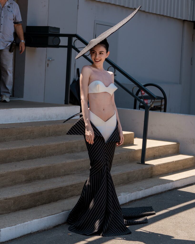 Davika Hoorne at the Robert Wun show during Haute Couture in Paris 2026.
