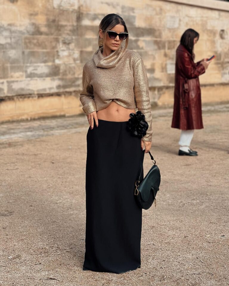 Déborah Viegas at the Dior show during Paris Fashion Week 2024.