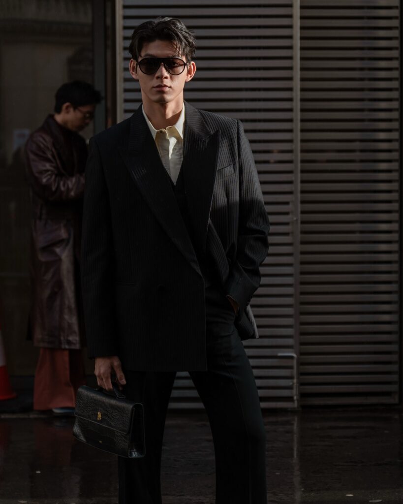Dennis Ma at the AMIRI show during Fashion Week in Paris 2026.
