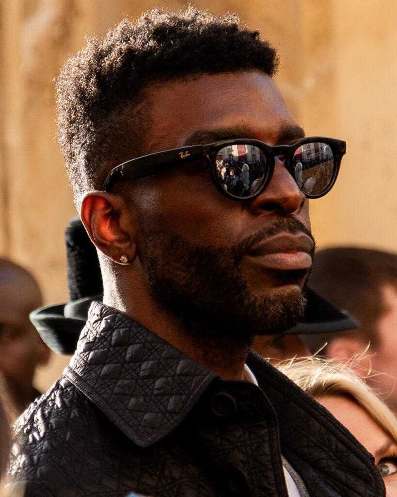 Guest at the Dior show during Fashion Week in Paris 2026.