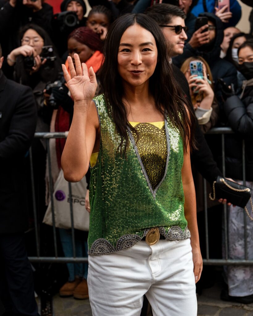 Guest at the Dior show during Haute Couture in Paris 2026.