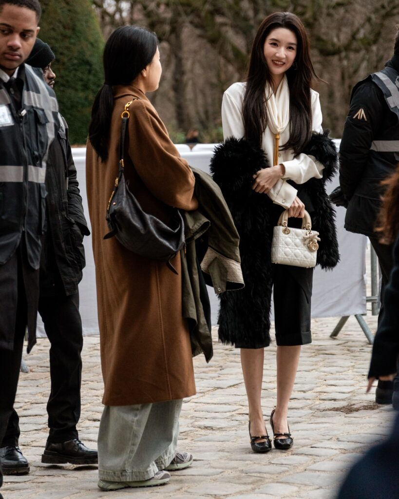 Guest at the Dior show during Haute Couture in Paris 2026.