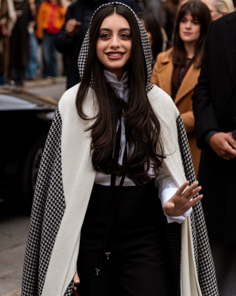 Guest at the Dior show during Haute Couture in Paris 2026.