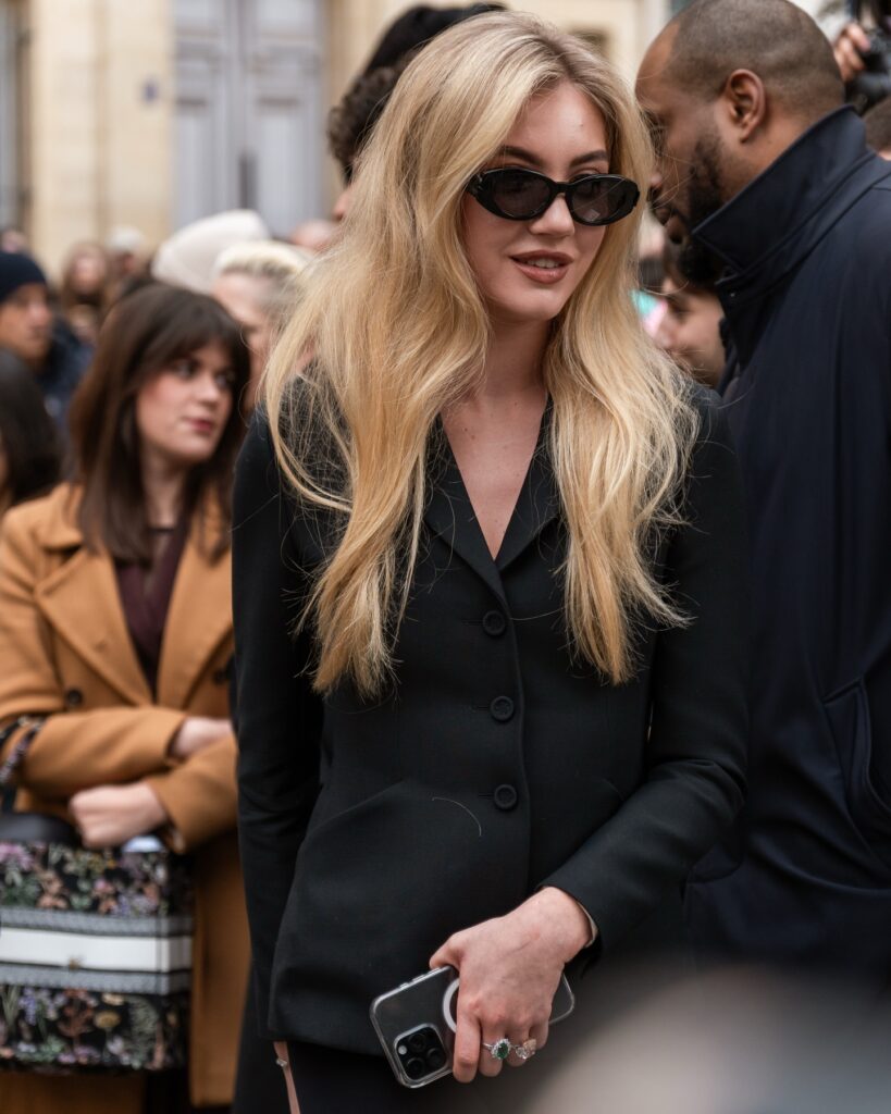 Guest at the Dior show during Haute Couture in Paris 2026.
