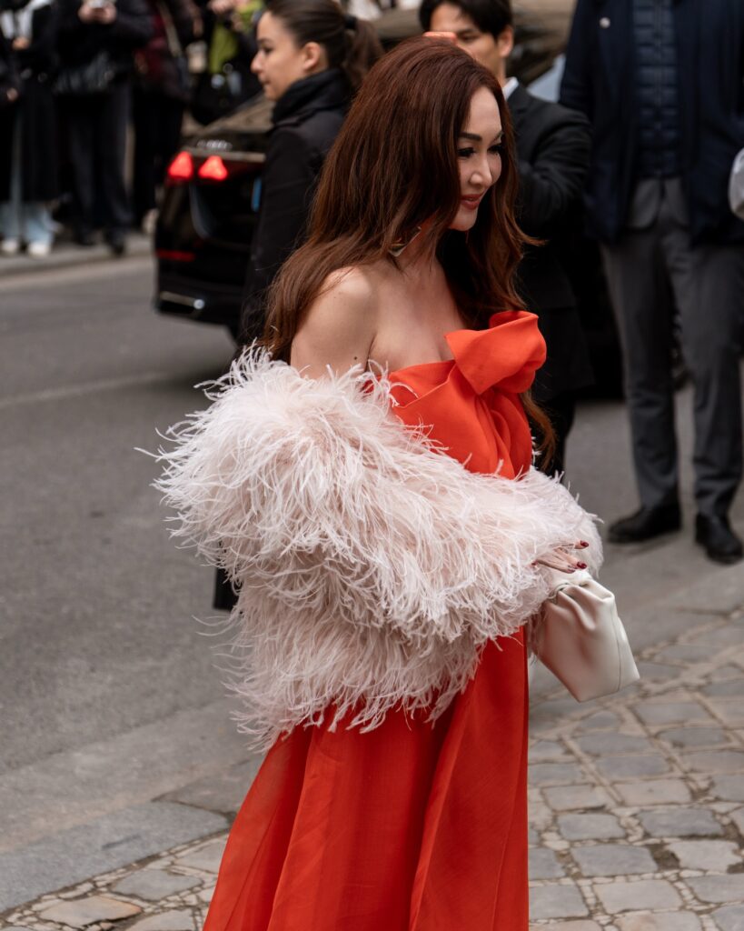 Guest at the Dior show during Haute Couture in Paris 2026.