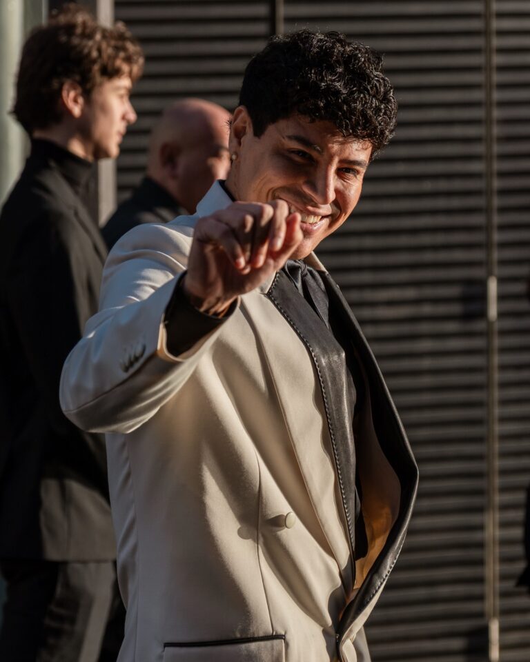 Eduin Caz at the AMIRI show during Fashion Week in Paris 2026.