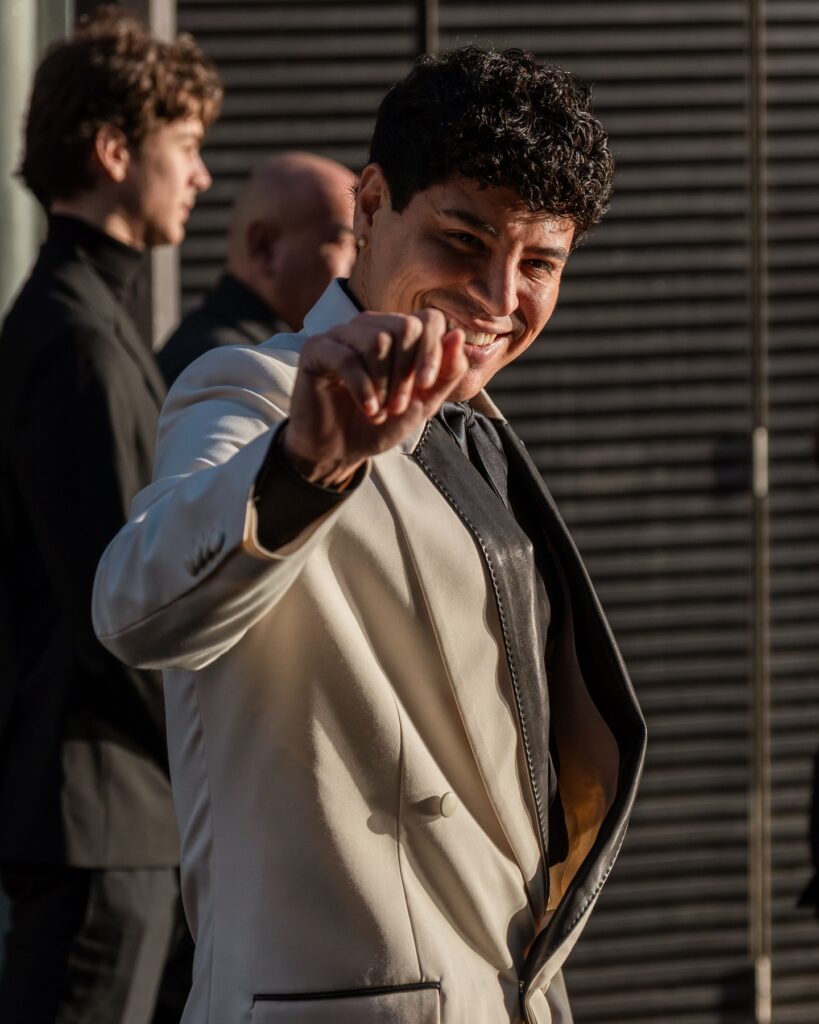 Eduin Caz at the AMIRI show during Fashion Week in Paris 2026.