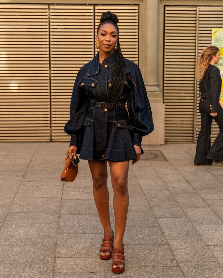 Ego Nwodim at the ZIMMERMANN show during Fashion Week in Paris 2026.