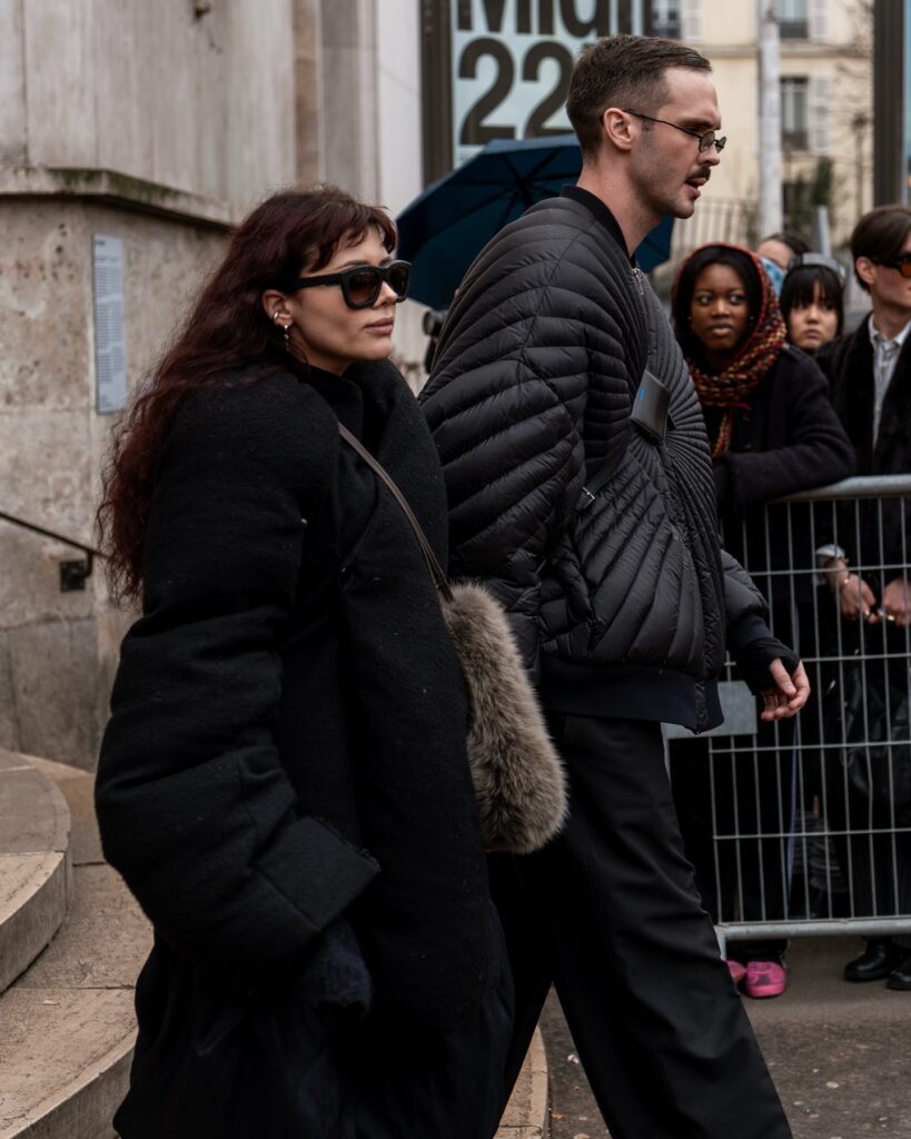 Ekaterina Graft at the Rick Owens show during Fashion Week in Paris 2026.