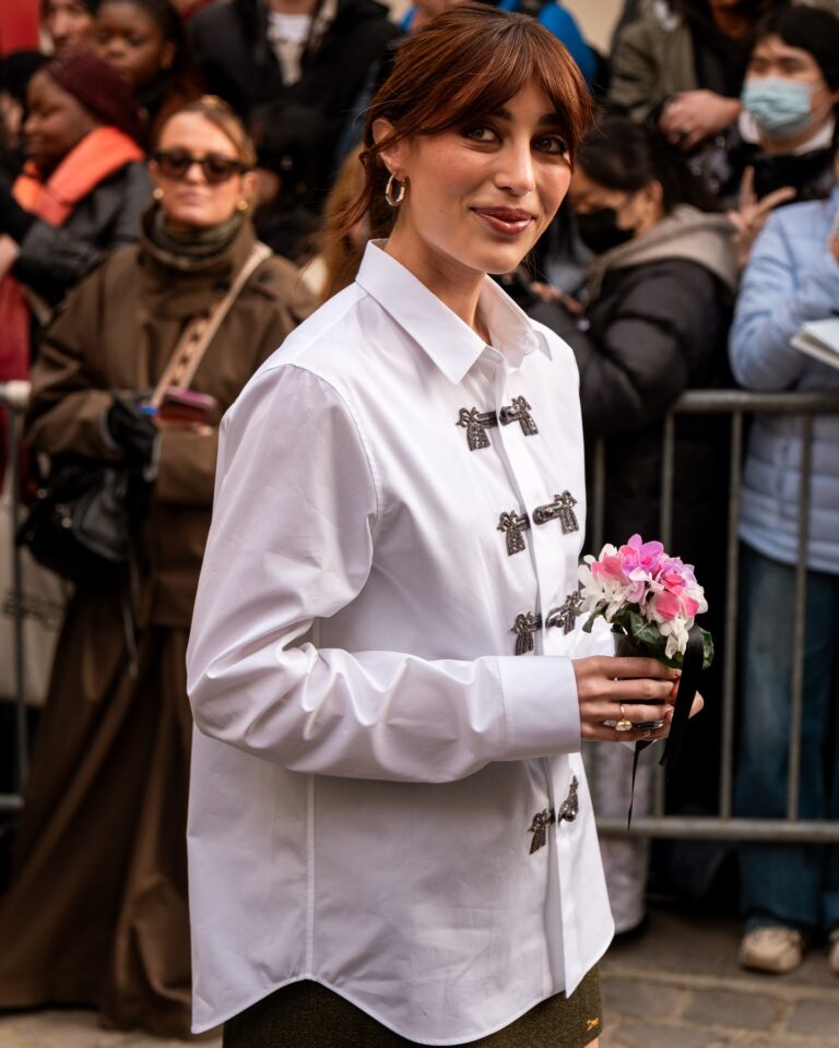 Elisa at the Dior show during Haute Couture in Paris 2026.