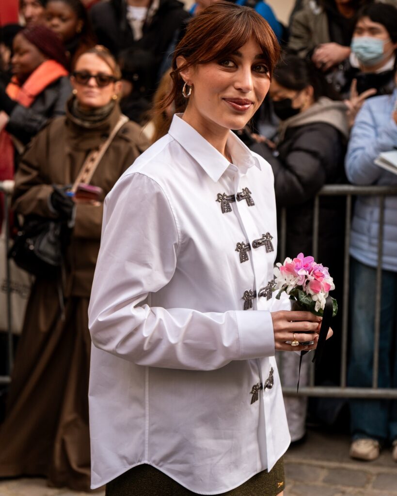 Elisa at the Dior show during Haute Couture in Paris 2026.