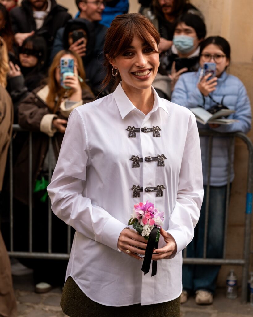 Elisa at the Dior show during Haute Couture in Paris 2026.