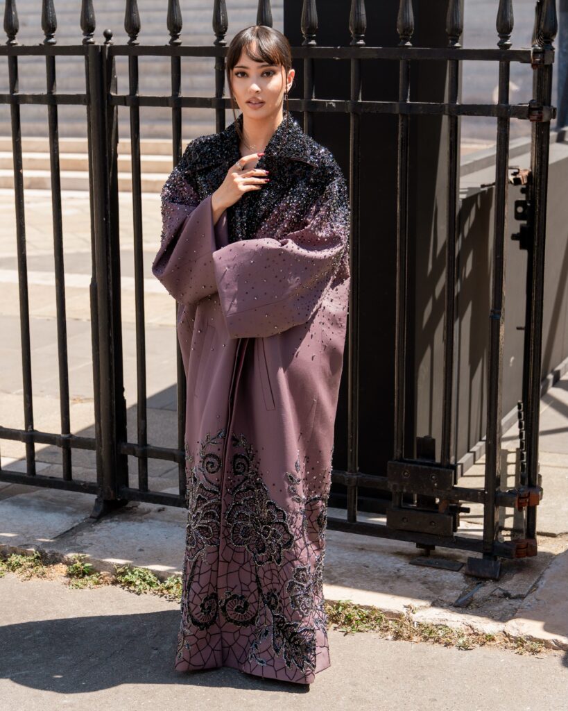 Faouzia at the Georges Hobeika show during Haute Couture in Paris 2026.