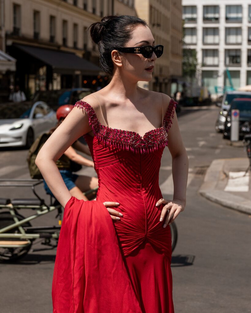 Guest at the Georges Hobeika show during Haute Couture in Paris 2026.