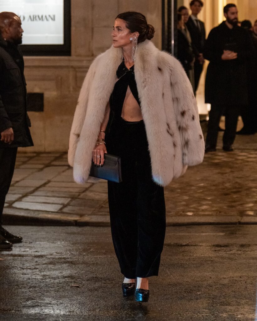 Guest at the Giorgio Armani show during Haute Couture in Paris 2026.
