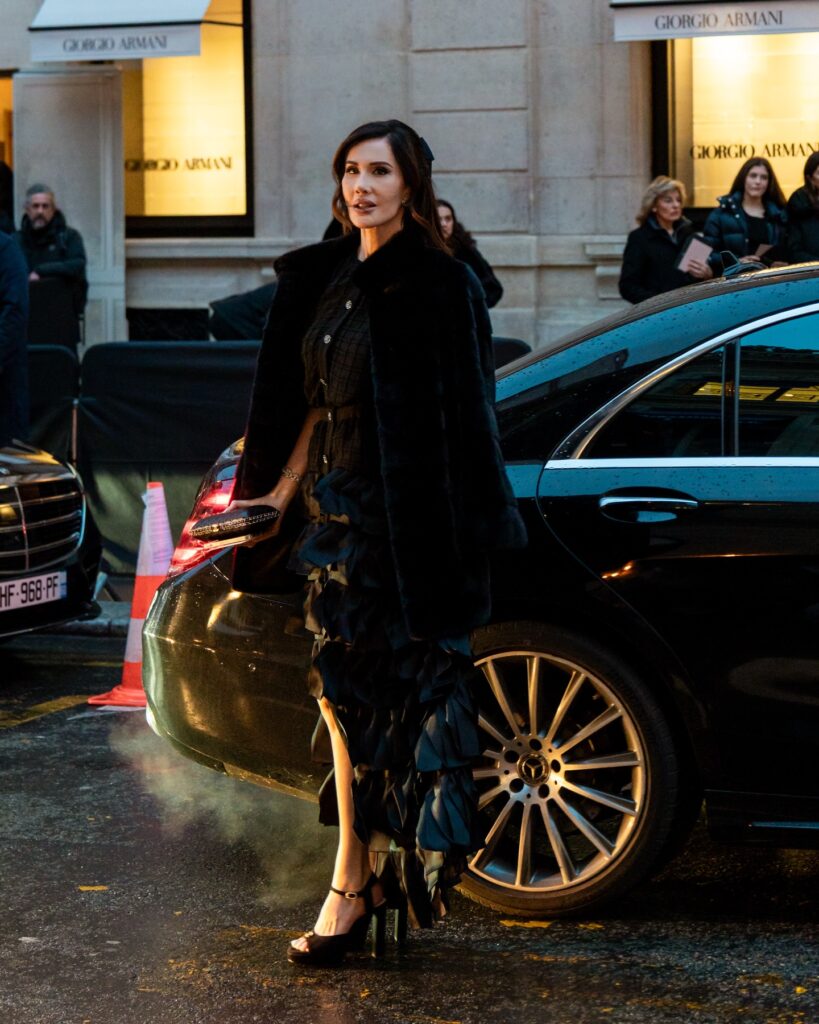Guest at the Giorgio Armani show during Haute Couture in Paris 2026.