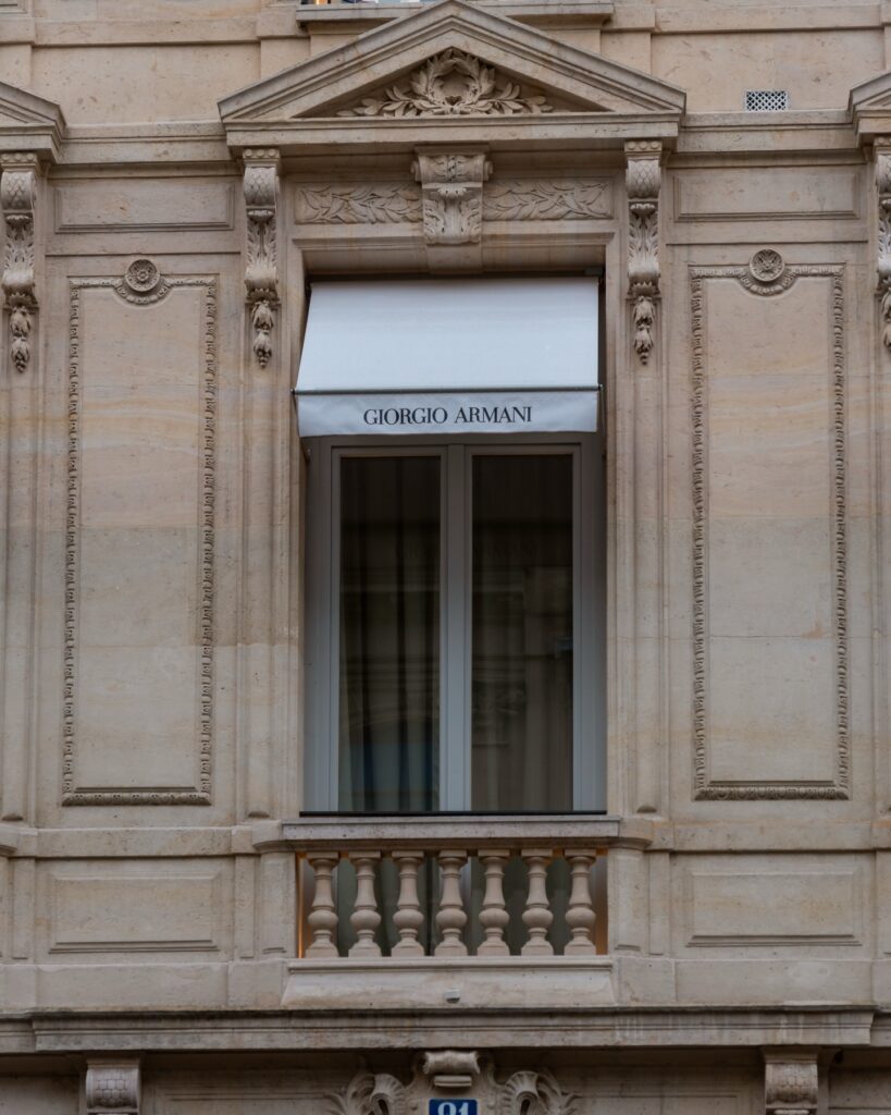 Guest at the Giorgio Armani show during Haute Couture in Paris 2026.