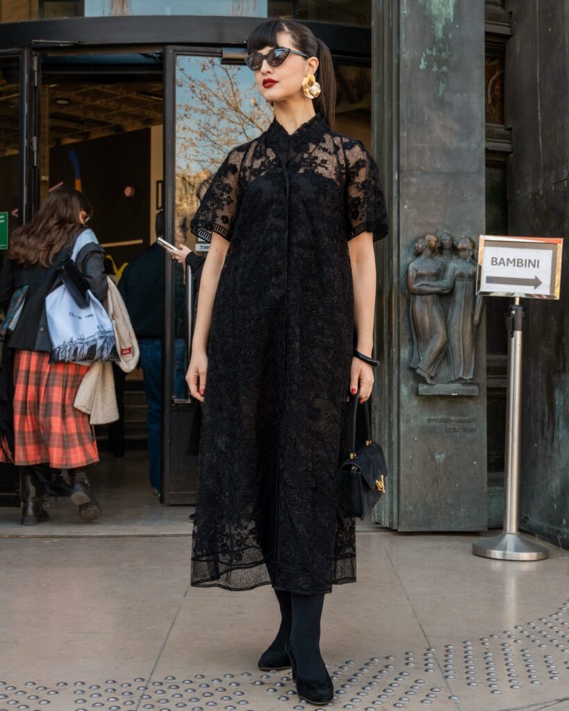 Janira Ider at the SHIATZY CHEN show during Fashion Week in Paris 2026.